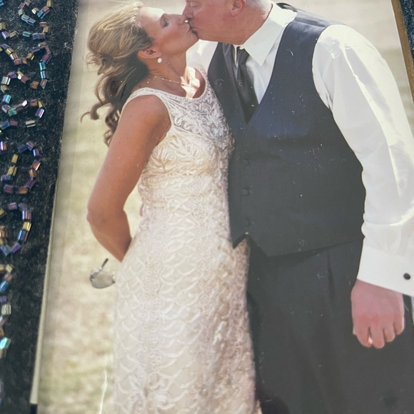 Sue Wong designer dress. Creme/champagne in color. Intricate details. - Picture 8 of 8